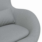 Fauteuil œuf Gris clair 63 x 73 x 90 cm tissu