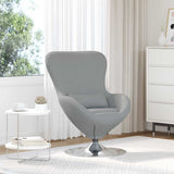 Fauteuil œuf Gris clair 63 x 73 x 90 cm tissu