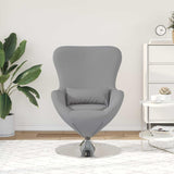Fauteuil œuf Gris clair 63 x 73 x 90 cm tissu