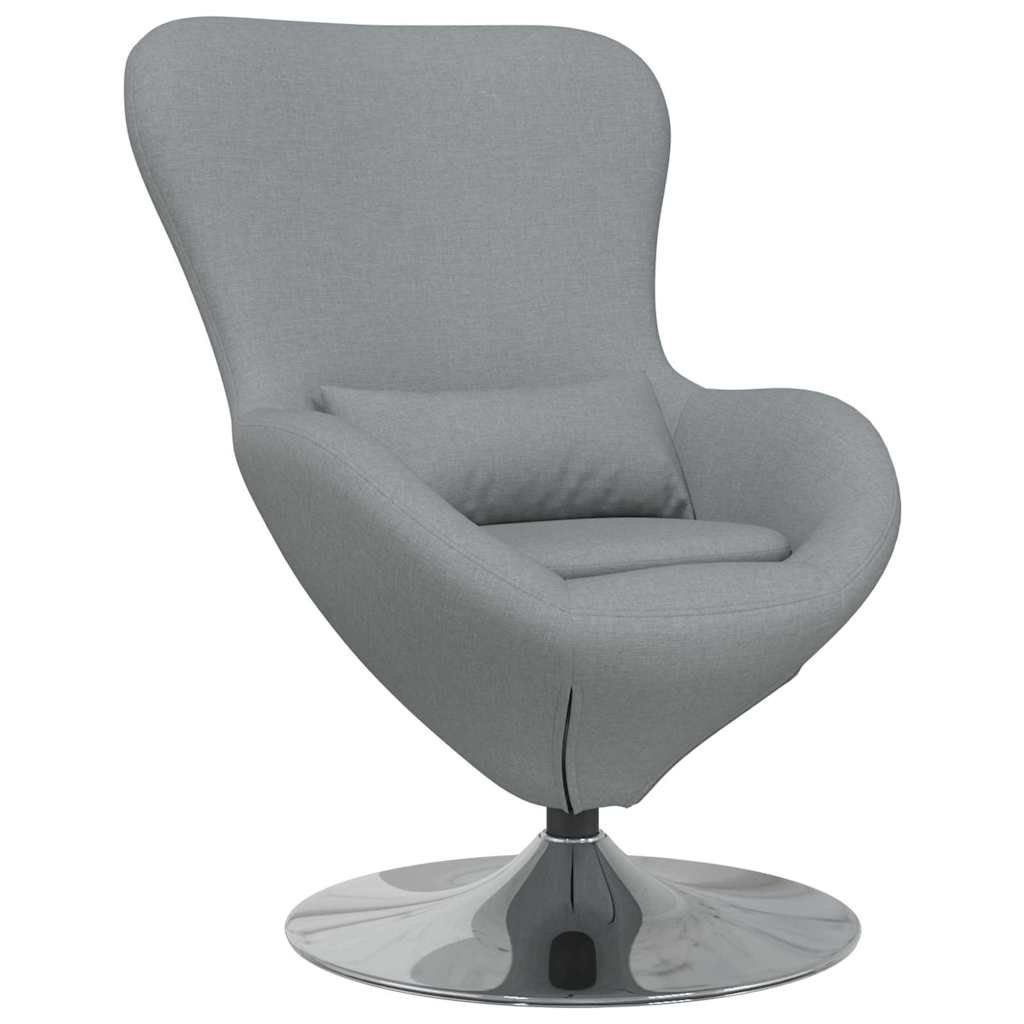 Fauteuil œuf Gris clair 63 x 73 x 90 cm tissu