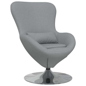 Fauteuil œuf Gris clair 63 x 73 x 90 cm tissu