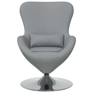 Fauteuil œuf Gris clair 63 x 73 x 90 cm tissu