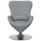 Fauteuil œuf Gris clair 63 x 73 x 90 cm tissu