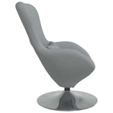 Fauteuil œuf Gris clair 63 x 73 x 90 cm tissu