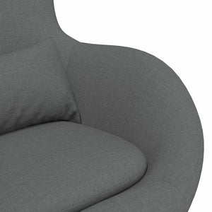Fauteuil œuf Gris foncé 63 x 73 x 90 cm tissu