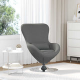 Fauteuil œuf Gris foncé 63 x 73 x 90 cm tissu
