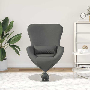 Fauteuil œuf Gris foncé 63 x 73 x 90 cm tissu