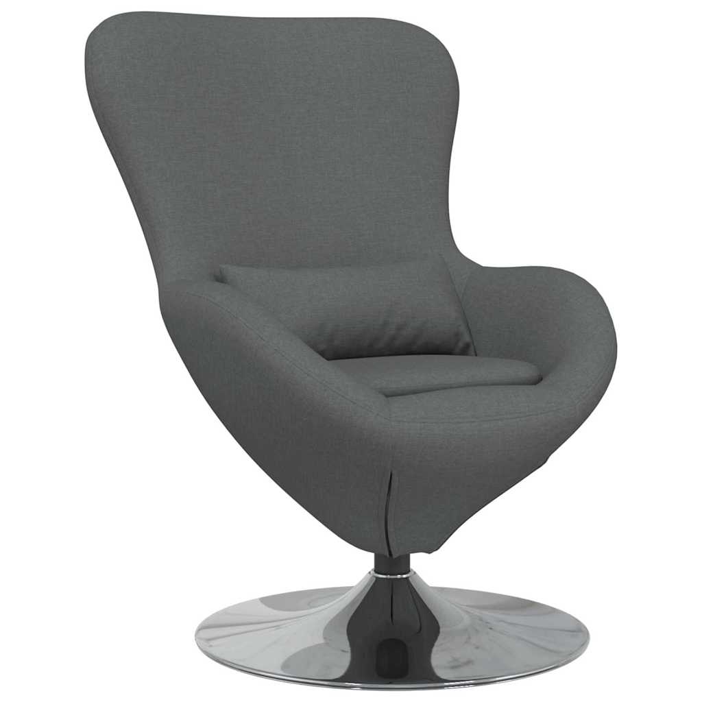 Fauteuil œuf Gris foncé 63 x 73 x 90 cm tissu