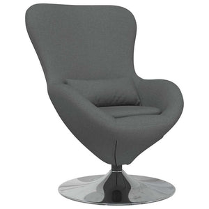 Fauteuil œuf Gris foncé 63 x 73 x 90 cm tissu