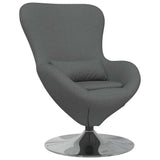 Fauteuil œuf Gris foncé 63 x 73 x 90 cm tissu
