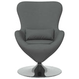 Fauteuil œuf Gris foncé 63 x 73 x 90 cm tissu