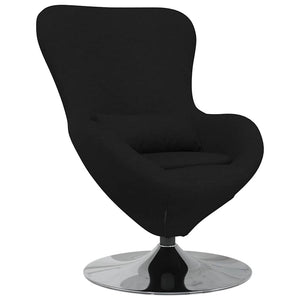 Fauteuil œuf Noir 63 x 73 x 90 cm tissu