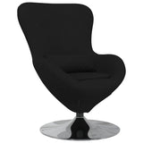 Fauteuil œuf Noir 63 x 73 x 90 cm tissu