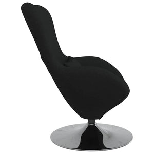 Fauteuil œuf Noir 63 x 73 x 90 cm tissu