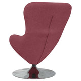 Fauteuil œuf Rouge bordeaux 63 x 73 x 90 cm tissu