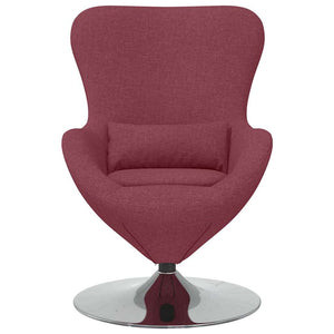 Fauteuil œuf Rouge bordeaux 63 x 73 x 90 cm tissu