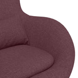 Fauteuil œuf Violet 63 x 73 x 90 cm tissu