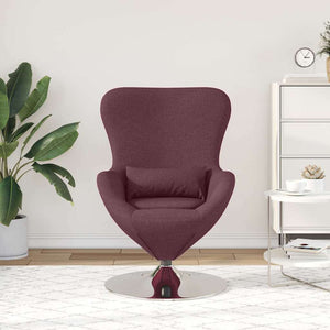Fauteuil œuf Violet 63 x 73 x 90 cm tissu