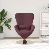 Fauteuil œuf Violet 63 x 73 x 90 cm tissu