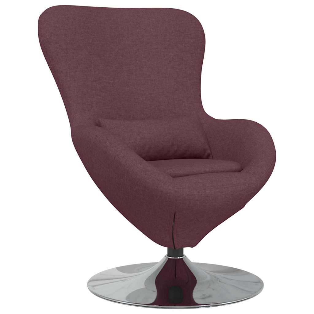 Fauteuil œuf Violet 63 x 73 x 90 cm tissu