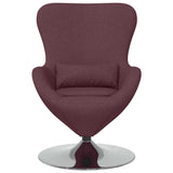 Fauteuil œuf Violet 63 x 73 x 90 cm tissu