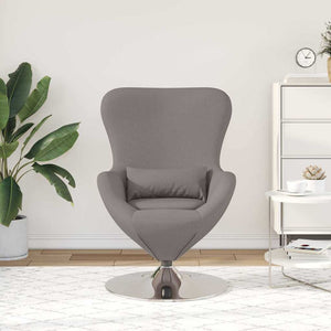 Fauteuil œuf Taupe 63 x 73 x 90 cm tissu