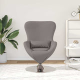 Fauteuil œuf Taupe 63 x 73 x 90 cm tissu