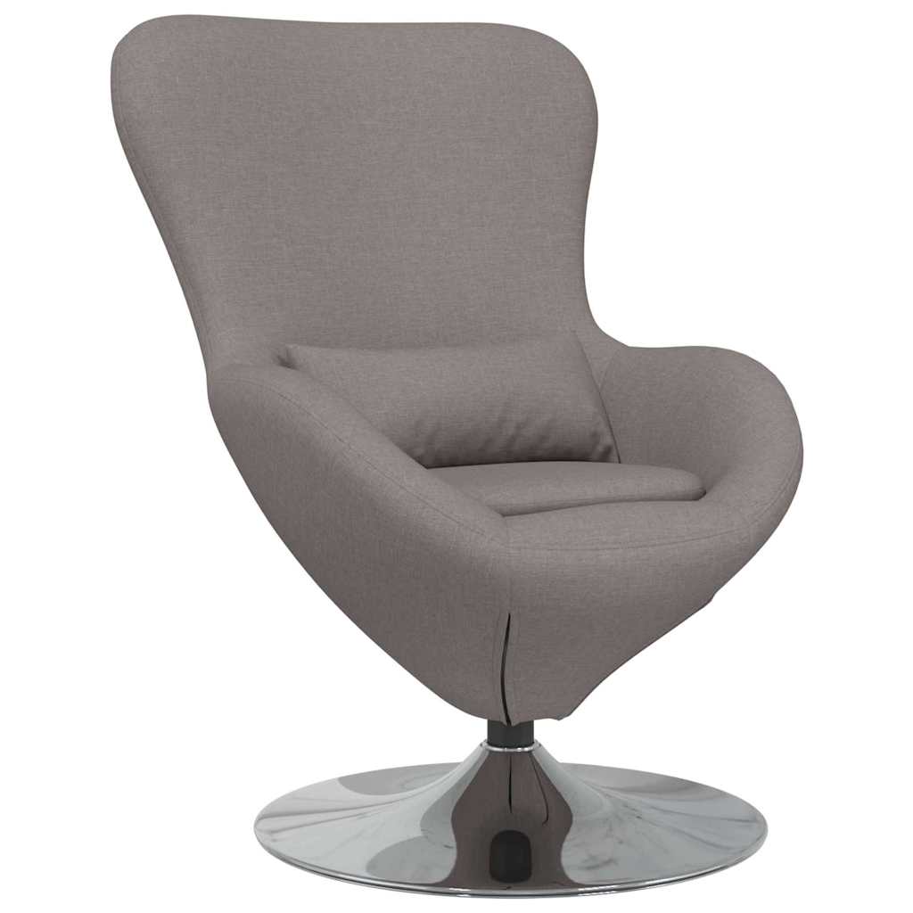 Fauteuil œuf Taupe 63 x 73 x 90 cm tissu