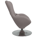 Fauteuil œuf Taupe 63 x 73 x 90 cm tissu