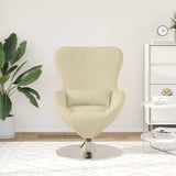 Fauteuil œuf Crème 63 x 73 x 90 cm tissu