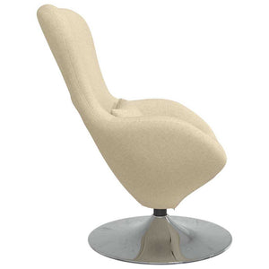 Fauteuil œuf Crème 63 x 73 x 90 cm tissu