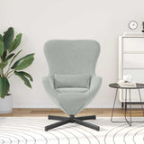 Fauteuil œuf Gris clair 63 x 73 x 90 cm Velours