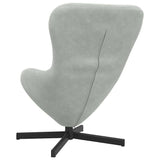 Fauteuil œuf Gris clair 63 x 73 x 90 cm Velours