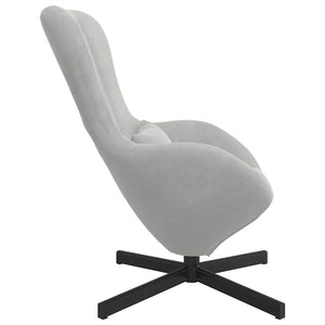 Fauteuil œuf Gris clair 63 x 73 x 90 cm Velours