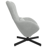 Fauteuil œuf Gris clair 63 x 73 x 90 cm Velours