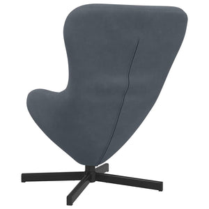 Fauteuil œuf Gris foncé 63 x 73 x 90 cm Velours