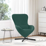 Fauteuil œuf Vert foncé 63 x 73 x 90 cm Velours