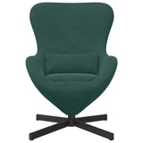 Fauteuil œuf Vert foncé 63 x 73 x 90 cm Velours