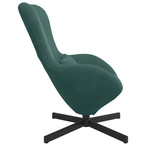 Fauteuil œuf Vert foncé 63 x 73 x 90 cm Velours
