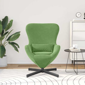 Fauteuil œuf Vert clair 63 x 73 x 90 cm Velours
