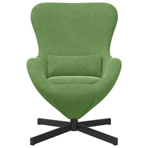 Fauteuil œuf Vert clair 63 x 73 x 90 cm Velours