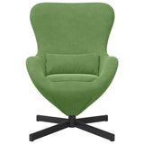 Fauteuil œuf Vert clair 63 x 73 x 90 cm Velours