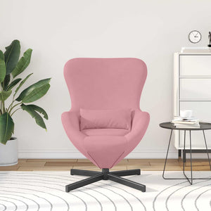 Fauteuil œuf Rose 63 x 73 x 90 cm Velours