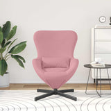 Fauteuil œuf Rose 63 x 73 x 90 cm Velours