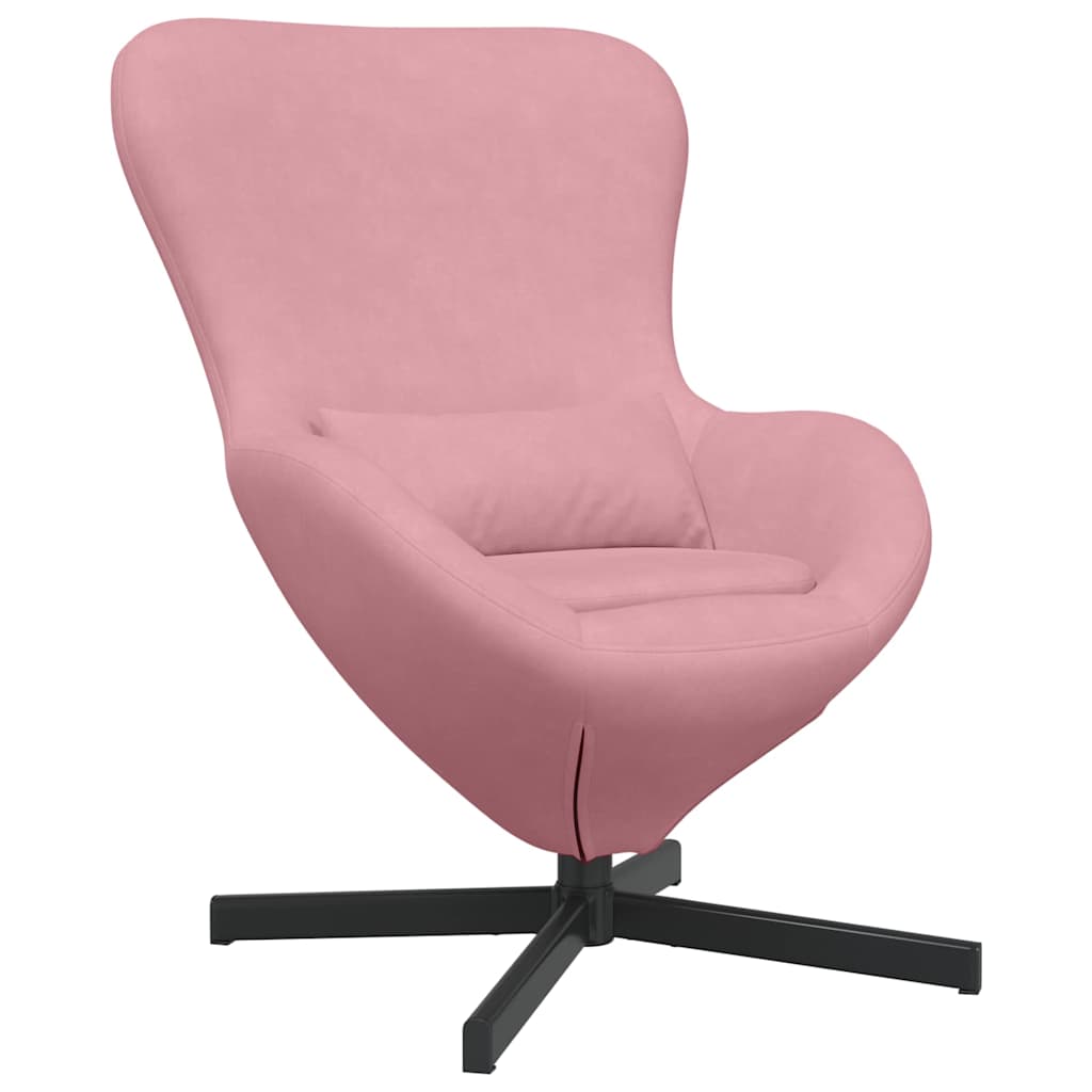Fauteuil œuf Rose 63 x 73 x 90 cm Velours
