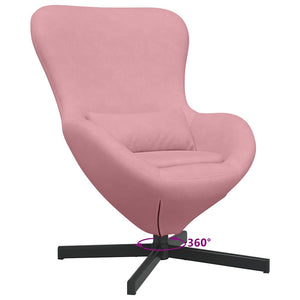 Fauteuil œuf Rose 63 x 73 x 90 cm Velours