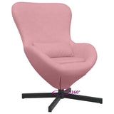 Fauteuil œuf Rose 63 x 73 x 90 cm Velours