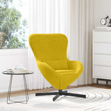 Fauteuil œuf Jaune 63 x 73 x 90 cm Velours
