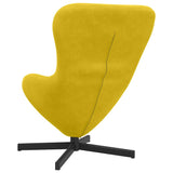 Fauteuil œuf Jaune 63 x 73 x 90 cm Velours
