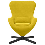Fauteuil œuf Jaune 63 x 73 x 90 cm Velours